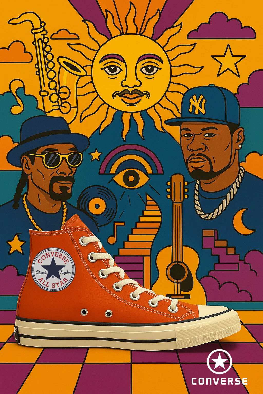 Converse shoes poster